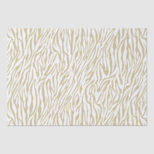 Gold Zebra Print Tissue Paper
