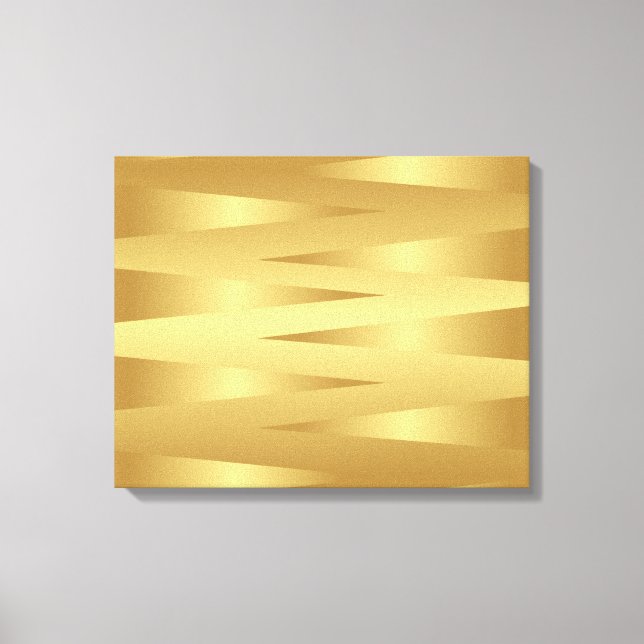 Gold Zig Zag Home Abstract Decor Picture (Front)