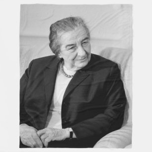 GOLDA  MEIR FLEECE BLANKET