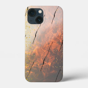 golde fire on iPhone 13 Mini Cases