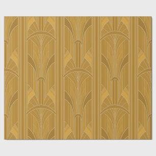 Golden20s Art Deco - Yellow Gold Wrapping Paper