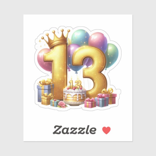 Golden 13th Birthday (Sheet)