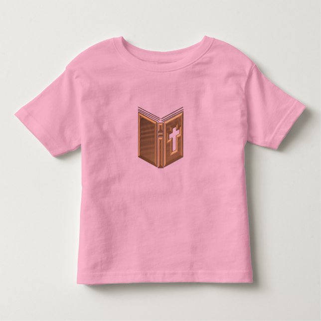 Golden "3-D" Bible / Prayerbook / Hymnal Toddler T-shirt (Front)