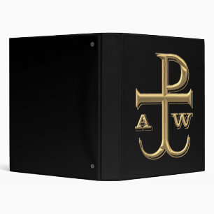 Golden "3-D" Chi-Rho with Anchor Binder