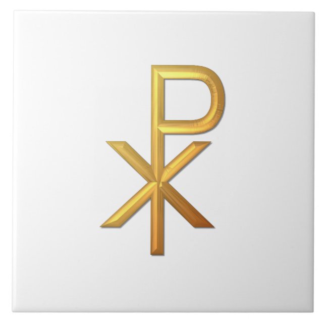 Golden "3-D" Chiro Tile (Front)