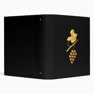 Golden "3-D" Grapes Binder