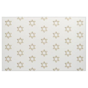 Golden 3-D look Star of David Fabric