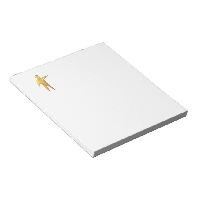 Golden "3-D" Priest/Minister 2 Notepad (Angled)