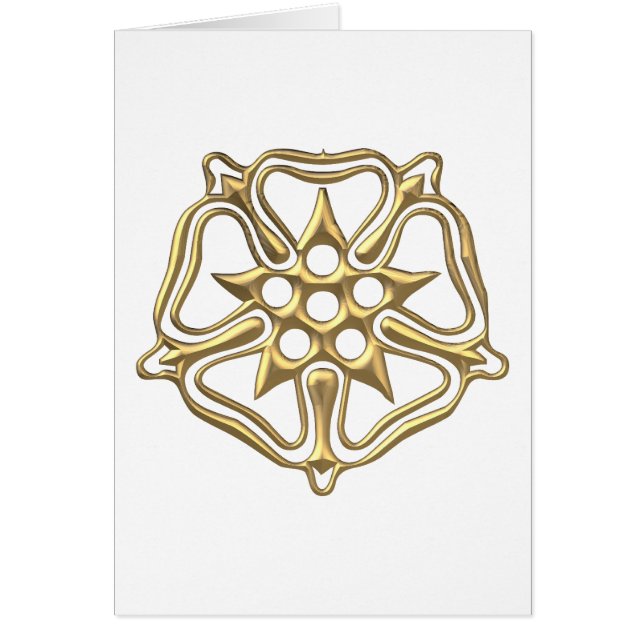 Golden "3-D" Rose Symbol (Front)