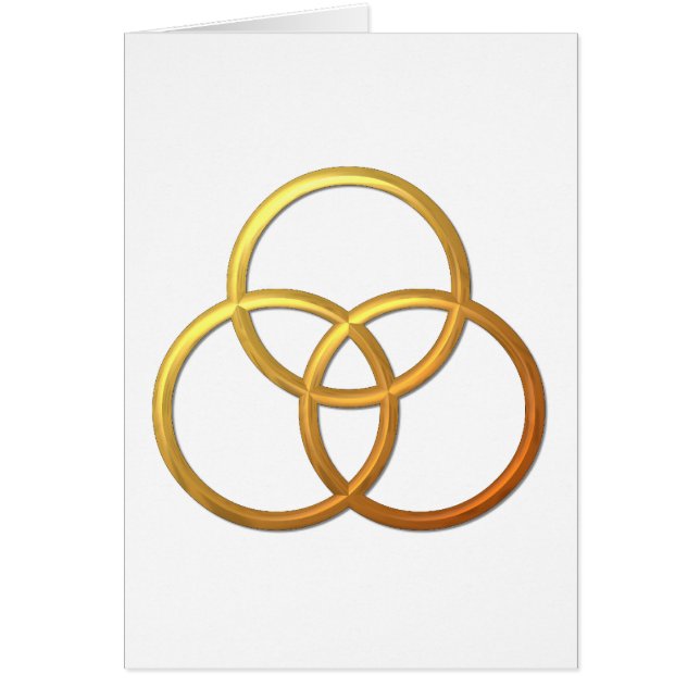 Golden "3-D" Trinity Symbol (Front)