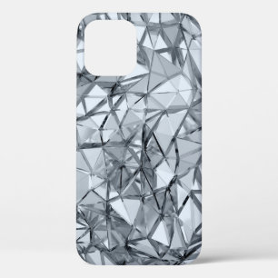 Golden 3D Metal: Geometric Background iPhone 12 Case
