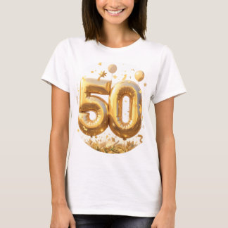 Golden 50th Celebration T-Shirt