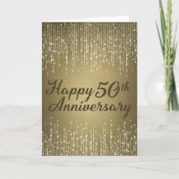Golden 50th Wedding Anniversary