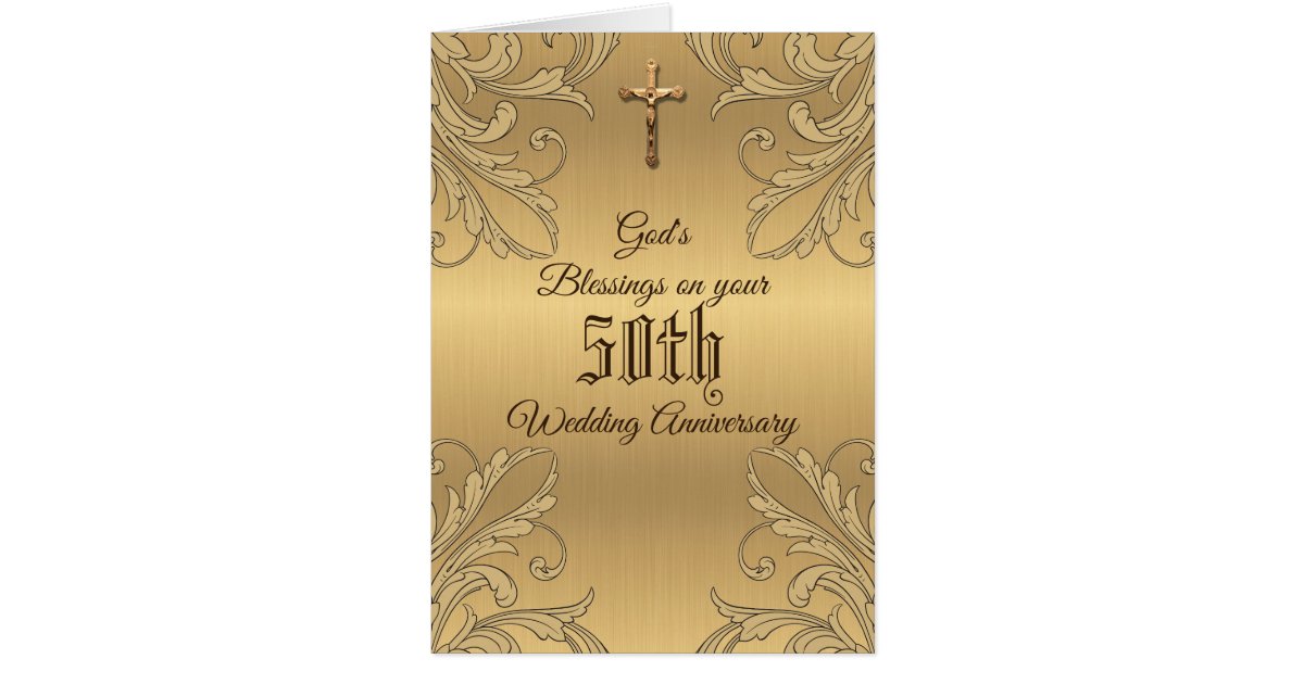 Golden 50th Wedding Anniversary Marriage Prayer | Zazzle