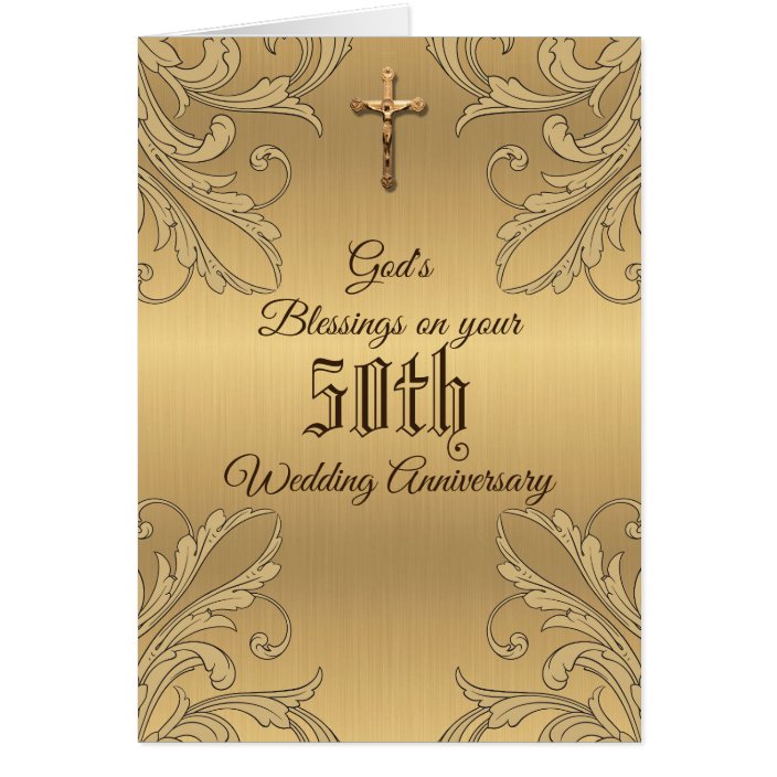 Golden 50th Wedding Anniversary Marriage Prayer | Zazzle.ca