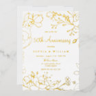 Golden 50th Wedding Anniversary Real Gold