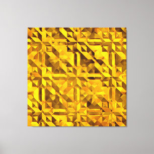Golden Abstract Canvas Print