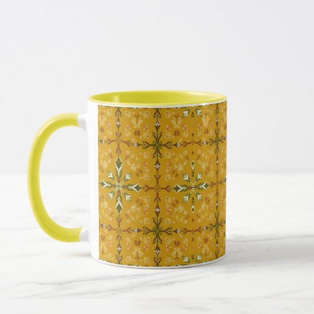 Golden Abstract Coffee Mug (Gauche)