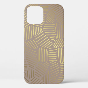 Golden abstract, elegant vintage background. iPhone 12 case