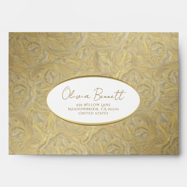Golden Abstract Envelope (Front)