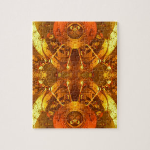 Golden Abstract Jigsaw Puzzle