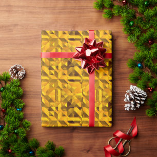 Golden Abstract Wrapping Paper