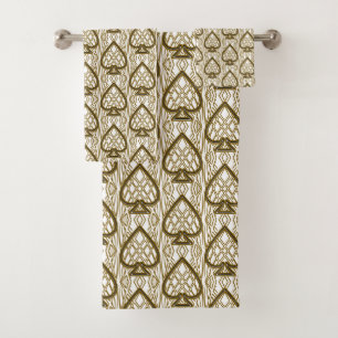 golden ACE ticket Bath Towel Set