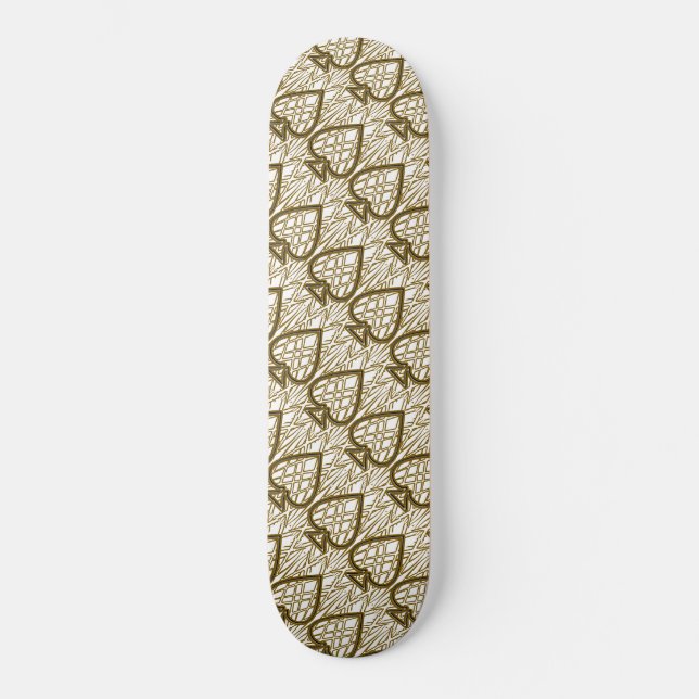 Golden ACE ticket Skateboard (Front)