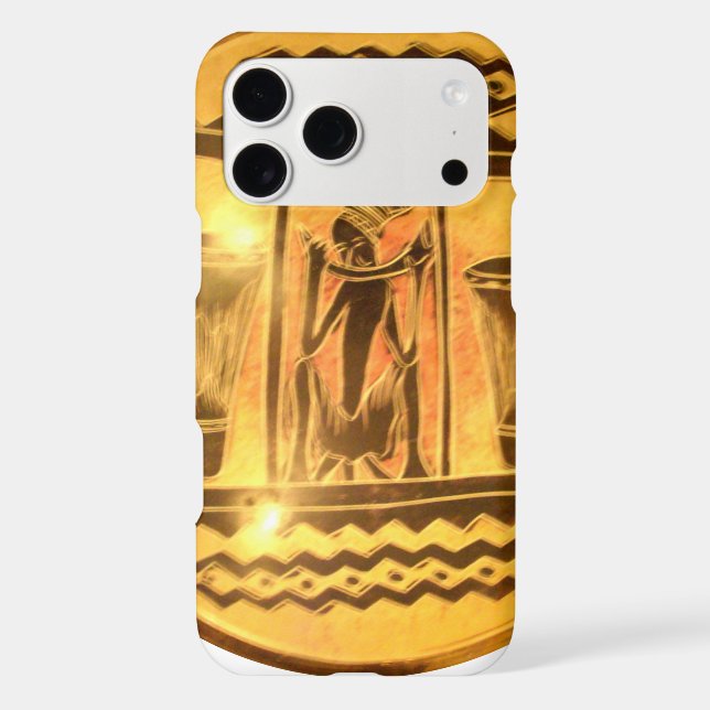 Golden African Ethnic Art Print Design (Back)