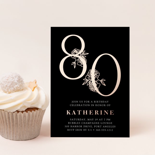 Golden Age | 80th Birthday Party Rose Gold (Creator Uploaded)