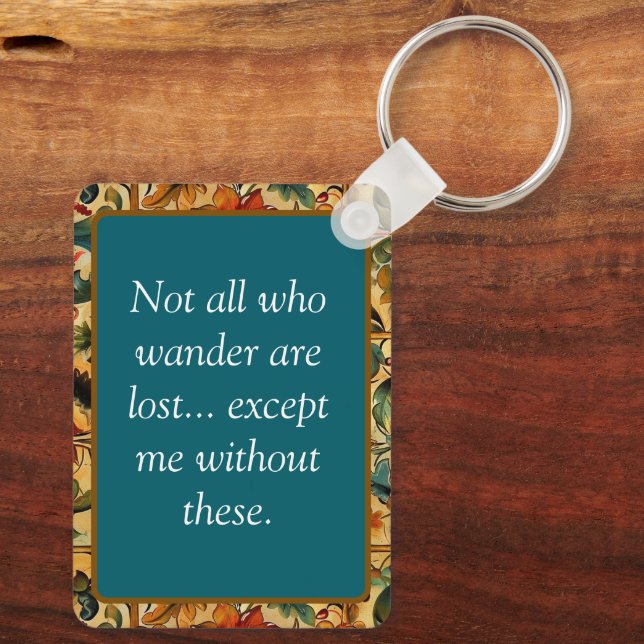 Golden Age Botanical  Keychain (Back)