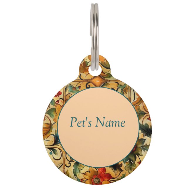 Golden Age Botanical  Pet Tag (Front)