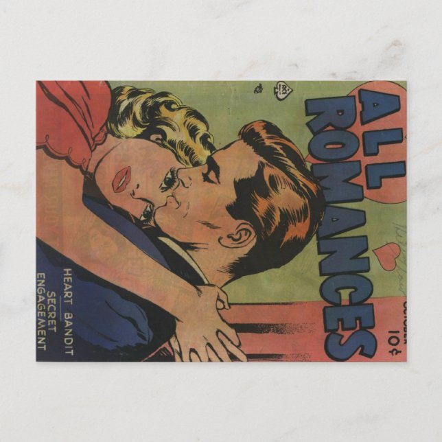 Golden Age Comic Art - All Romances Postcard (Front)