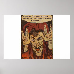 Golden age horror comics   golden age comic books poster