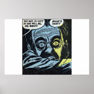 Golden age Horror vintage comics 80s classic retro Poster