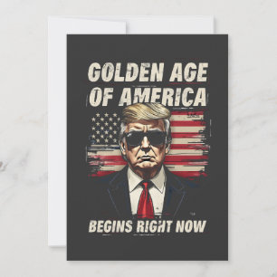 Golden Age of America Has Begun Now Invitation