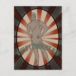Golden Age of Sideshow - Strong Man Postcard