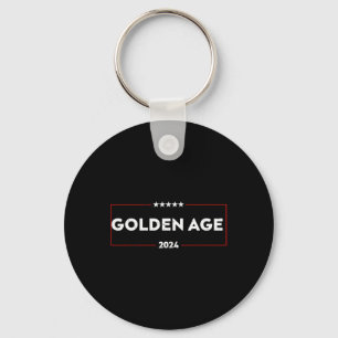 Golden Age Trump Wins 2024  Keychain