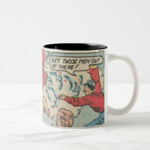 Golden Age Vintage Comics   Best gift for classic Two-Tone Coffee Mug