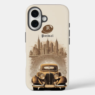 Golden Age: Vintage Luxury in Manhattan iPhone 16 Case