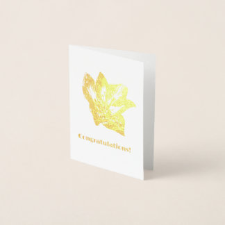 Golden Amaryllis Foil Card