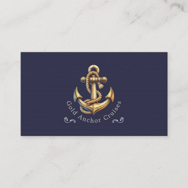 Golden Anchor Business Card (Front)