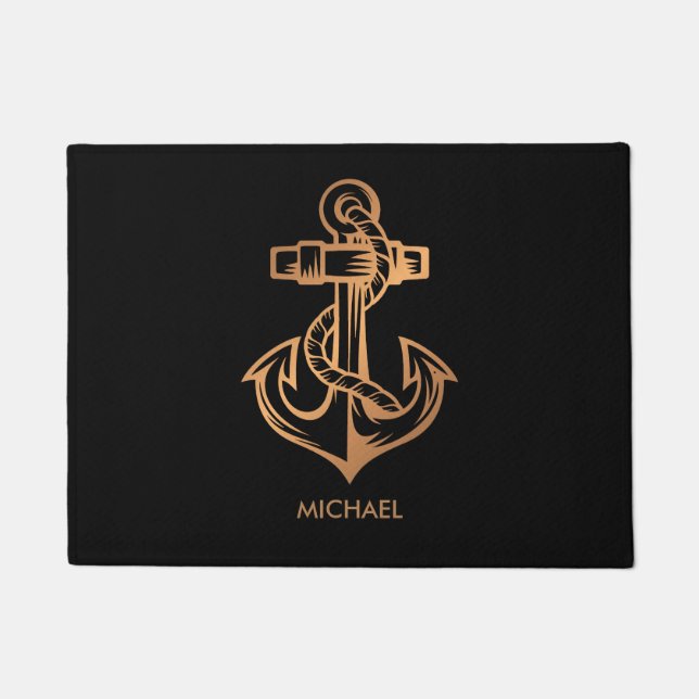 Golden Anchor Doormat (Front)
