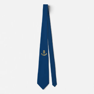 Golden anchor tie