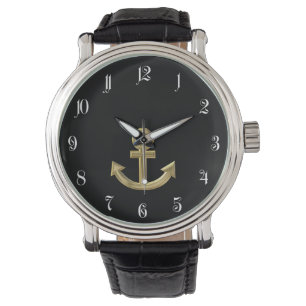 Golden anchor watch