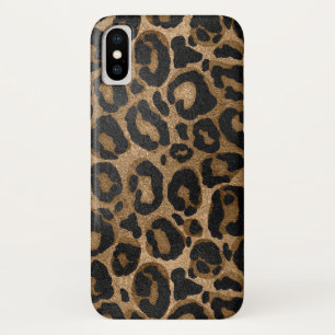 Golden and Black glitter  Leopard/ Jaguar print Case-Mate iPhone Case