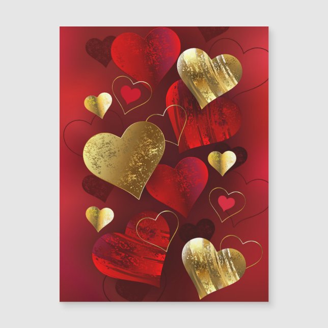 Golden and red valentines (Front)
