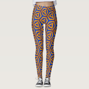 Golden and Royal Blue Leggings