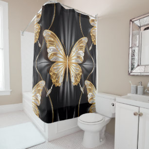 Golden and Silver Elegant transparent Butterfly