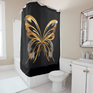 Golden and Silver Elegant transparent Butterfly